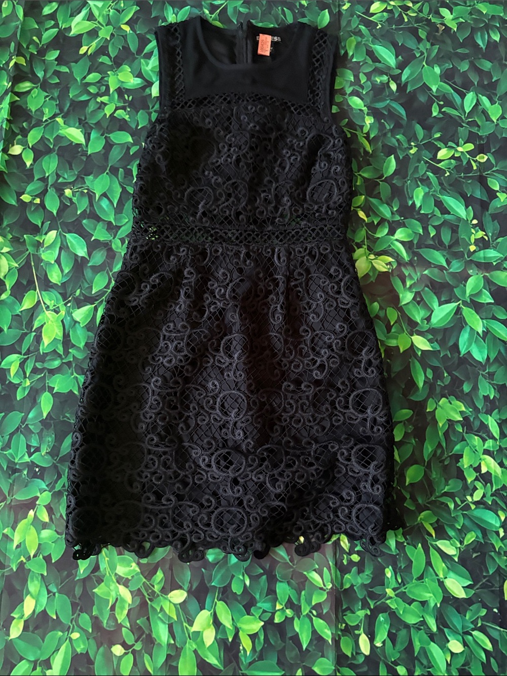 Express Black Lace Mini Dress